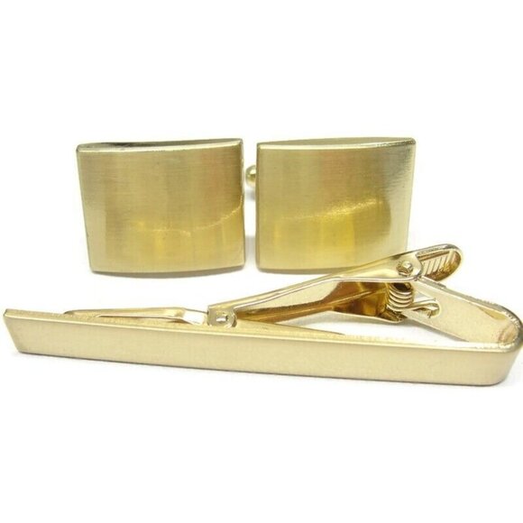 Cufflinks Tie Clip Set 3 Colors His Private Items Accessories IOB - Picture 11 of 16